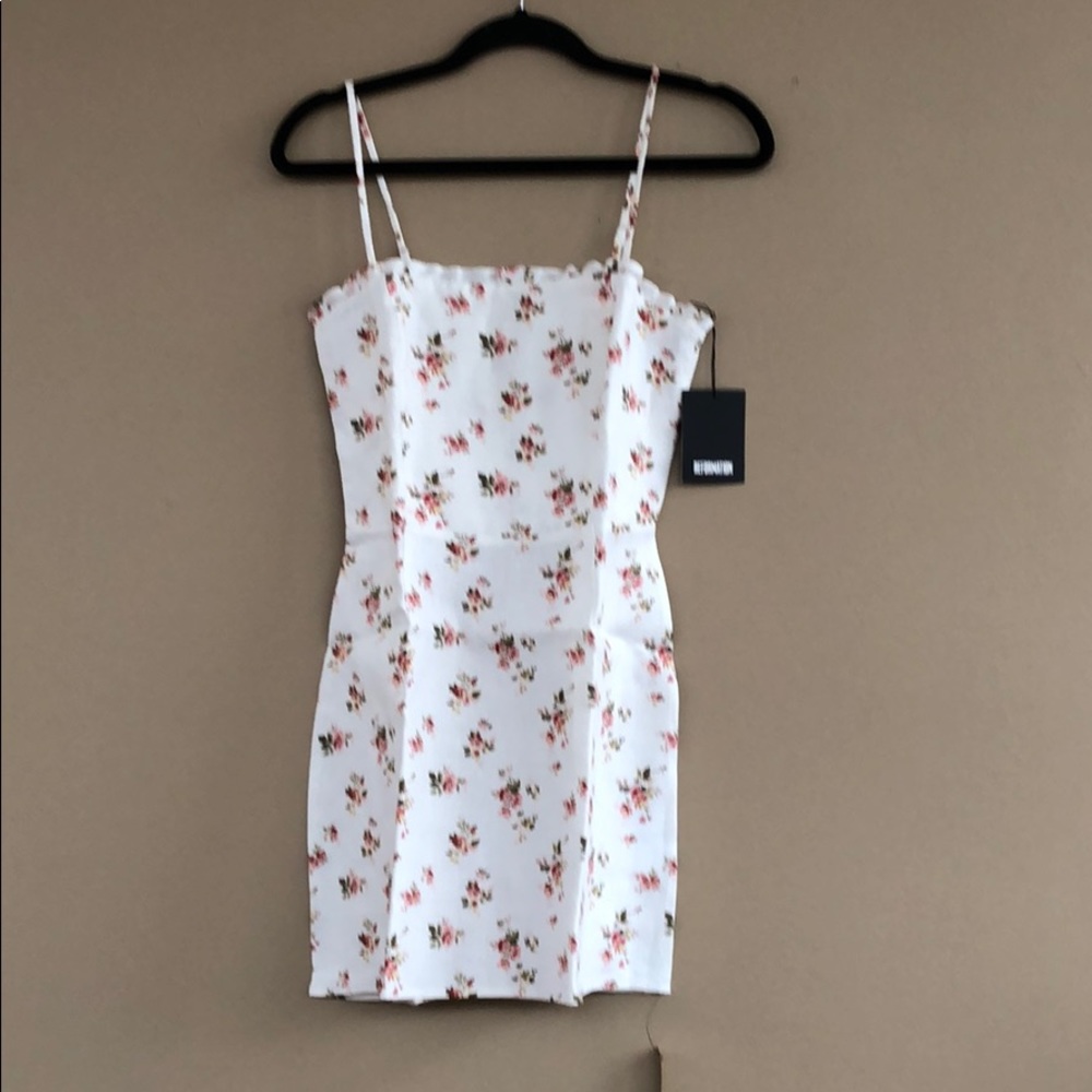 NEW • Reformation • Ava Ruffle Mini Dress Floral - Picture 5 of 6